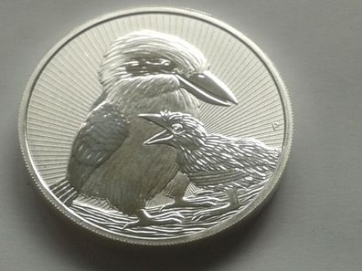 2$ 2020 Australien 2 Unzen 62,2g Silber Kookaburra next generation in Münztasche
