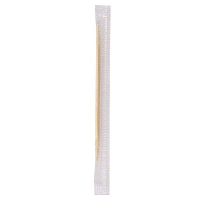 BIO Bambus-Zahnstocher einzeln in Cellophan, Natur, L 6.6 cm Ø 2 mm, 20 x 1000 Stück