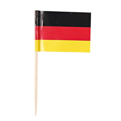 Flaggenpicker Germany, 65 mm, natur, 50 x 200 Stück