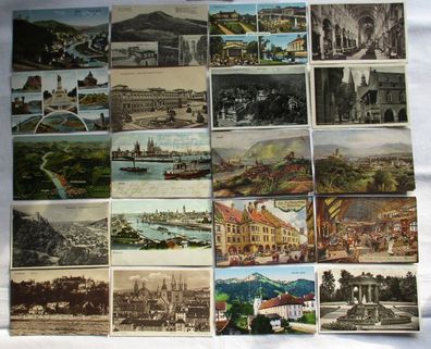 114655/ 100 Ansichtskarten Ortschaften Altena, Alexisbad, Bingen, Godesberg usw.