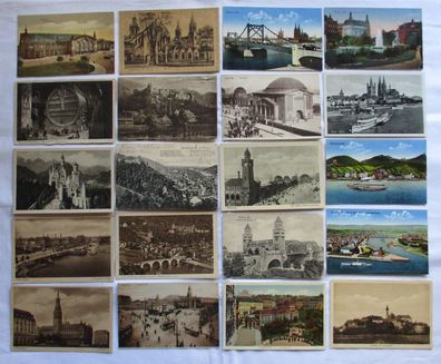 130003/ 100 Ansichtskarten Ortschaften Andechs, Masserberg, Oberhof usw.