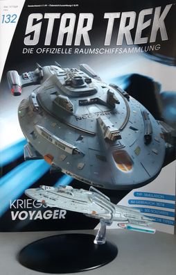 Star Trek Eaglemoss DEUTSCH #132 Kriegsschiff Voyager Metall Modell neu 
