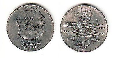 DDR Gedenkmünze 20 Mark Karl Marx 1983 (109937)