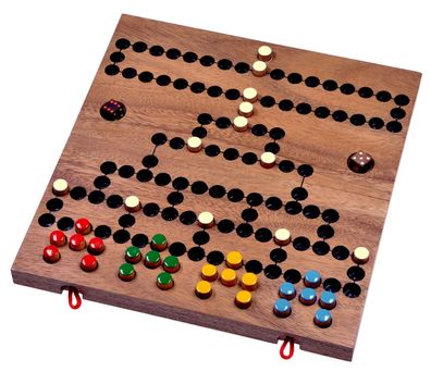 Blockade für 4 Spieler - 2. Wahl - 26 x 27 cm - Brettspiel aus Holz