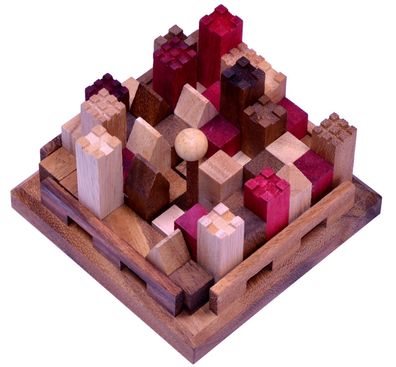 Castle - Burg - 3D Puzzle - Denkspiel - Logikspiel aus Holz