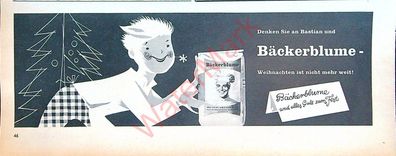 Originale alte Reklame Werbung Bäckerblume Mehl v. 1959