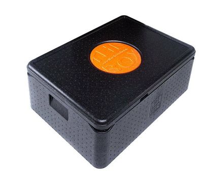 EPP Thermo Box Abm 68,5 x 48,5 x 26,5 cm Thermobox Kühlbox Isolierbox Schwarz