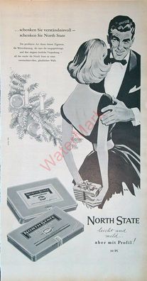 Originale alte Reklame Werbung Zigaretten North State v. 1959