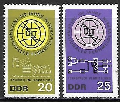 DDR postfrisch Michel-Nummer 1113-1114