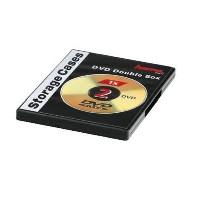 Hama DVD DoppelLeerhülle Case Slim schwarz Aufbewahrung für CD DVD BluRay