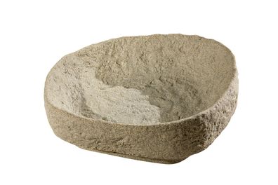 GreenLife Pflanzschale für den Dekor-Regenspeicher "Hinkelstein" sand runde Form
