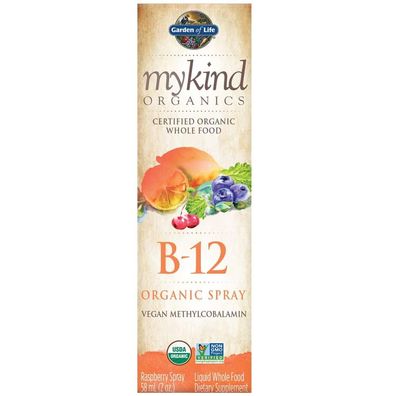 Garden of Life, Mykind, Organics veganes B-12 (Methylcobalamin) Spray, 58ml