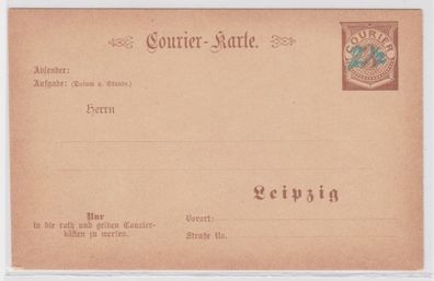 02293 2 1/2 Pfennig Leipziger Courierkarte um 1900