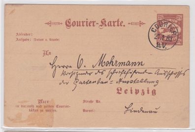 18727 2 1/2 Pfennig Leipziger Courierkarte 1893
