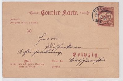 22010 2 1/2 Pfennig Leipziger Courierkarte 1893