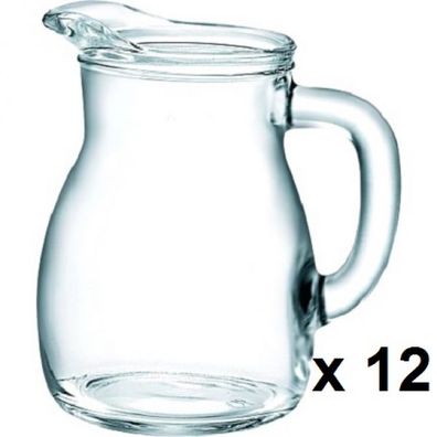 12 x Glas Krug Bistrot geeicht 0,5L