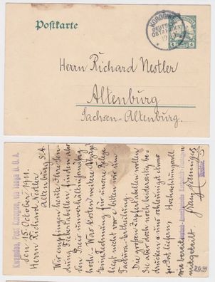 62805 Ganzsachen Ak Korogwe Deutsch Ostafrika 19.10.1911 Kautschuk Plantage