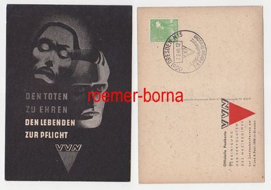72881 Künstler Ak VVN Verfolgte des Naziregimes Landeskonferenz Dresden 1948