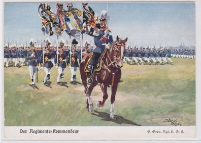 96816 Ak Garde Grandier Regiment 2. GK. 'Der Regimentskommandeur' um 1930