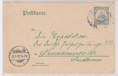 74404 Ganzsachen AK Deutsch-Südwestafrika 5 Pfennig 1907