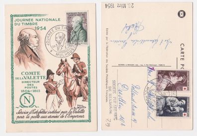 95617 Ak Nationaler Stempeltag 1954, Graf von Lavalette, Postdirektor 1804-1815