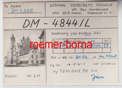 73849 QSL Karte Funker Funkamateur DDR Freital DM-4844/ L 1970