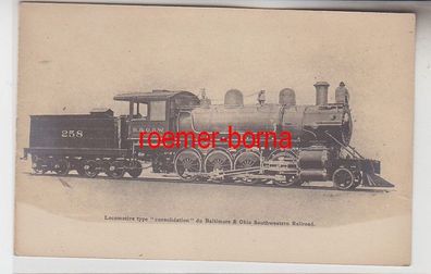 71786 Ak Dampf Lokomotive Baltimore & Ohio Southwestern Railroad um 1910