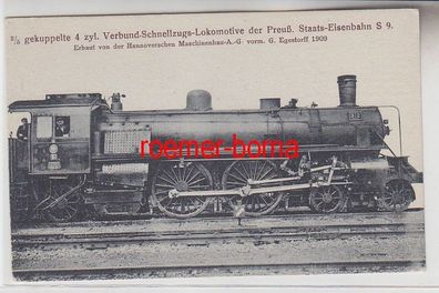 72749 Ak Hanomag Dampf Lokomotive Preussische Staats Eisenbahn S 9 um 1920