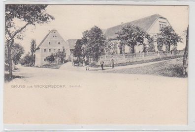 38642 Ak Gruss aus Wickersdorf Gasthof um 1900