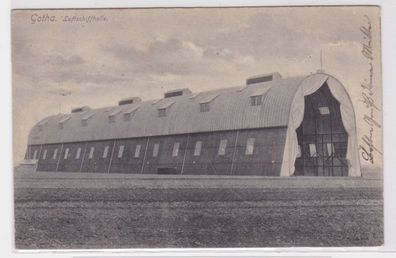 38871 Ak Gotha Zeppelin Luftschiffhalle 1912