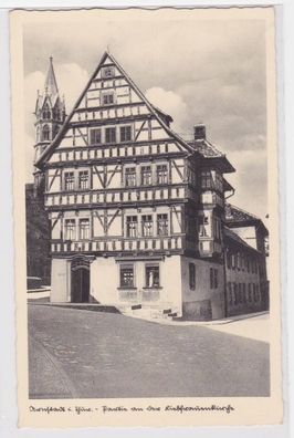 41789 Ak Arnstadt in Thüringen, Partie an der Liebfrauenkirche 1936