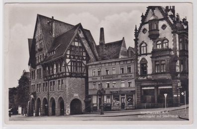 46263 Ak Nordhausen am Harz Kornmarkt mit Stadthaus um 1940