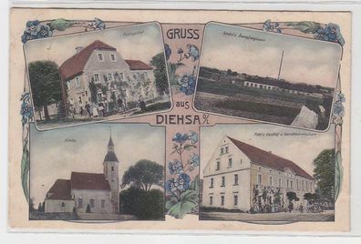 70678 Mehrbild Ak Gruß aus Diehsa Oberlausitz 1908