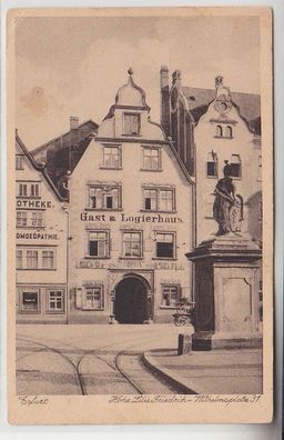 71384 Ak Erfurt Hohe Lilie Friedrich Wilhelmplatz 31, Apotheke um 1930