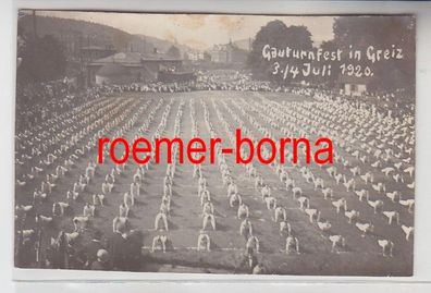 71524 Foto Ak Gauturnfest in Greiz 3./4. Juli 1920