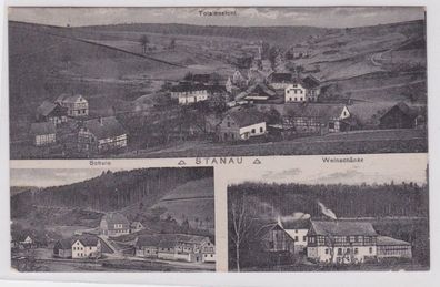 91725 Mehrbild Ak Stanau Schule, Weinschänke usw. 1921