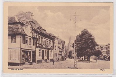 94943 Ak Vacha/ Rhön - Am Markt mit Geschäften 1928
