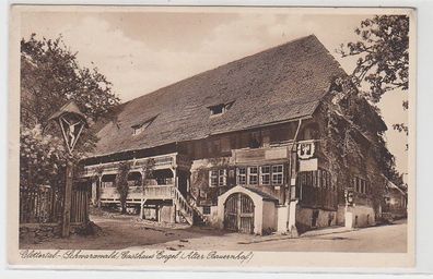 70911 Ak Glottertal Schwarzwald Gasthaus Engel alter Bauernhof 1931