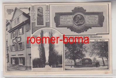 72267 Mehrbild Ak Konstanz am Bodensee Hus-Haus, Hus-Allee, Hus-Stein um 1930