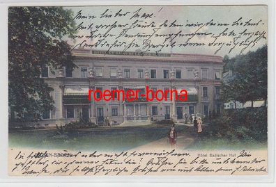 72819 Ak Baden-Baden Hotel Badischer Hof 1911