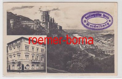 73040 Mehrbild Ak Heidelberg Hotel Restaurant zum Bratwurstglöckle 1930