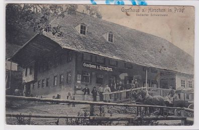 84594 Ak Gasthaus zurm Hirschen in Präg badischer Schwarzwald 1907