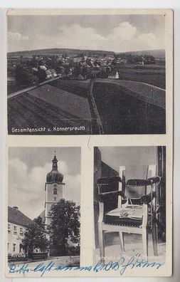 27057 Mehrbild Ak Konnersreuth Gesamtansicht Kirche Betstuhl Ther. Neumann 1962
