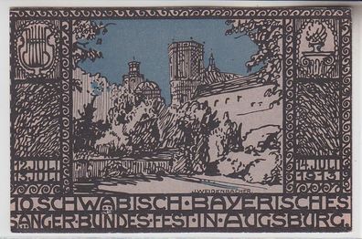 72732 Ak Schwäbisch-Bayerisches Sängerbundesfest in Augsburg 12.-14. Juli 1913