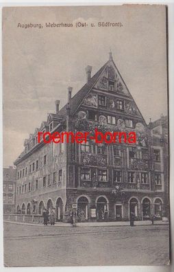 72846 Ak Augsburg Weberhaus (Ost- und Südfront) 1922