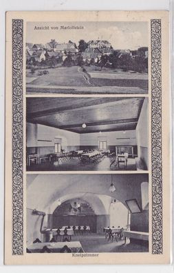 87637 AK Ansicht von Marloffstein, Kneipzimmer - Gaststätte von Aichinger 1933