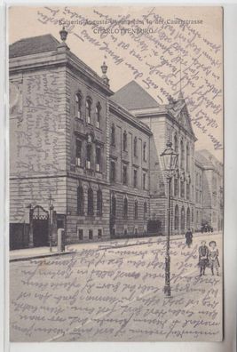 71009 Ak Charlottenburg Kaiserin Augusta Gymnasium Cauerstrasse um 1920