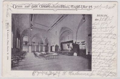 85561 AK Gruss aus dem Gewerkschafts-Haus Berlin, Grosser Saal 1905