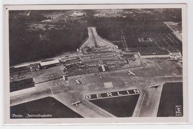 85862 Foto AK Berlin - Zentralflughafen, Fliegeraufnahme um 1940