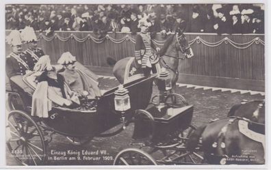 94937 Foto Ak Einzug König Eduard VII. in Berlin 09. Februar 1909